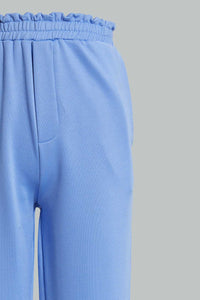 Redtag-Blue-Jogger-Cargo-Pants-Senior-Girls-9 to 14 Years