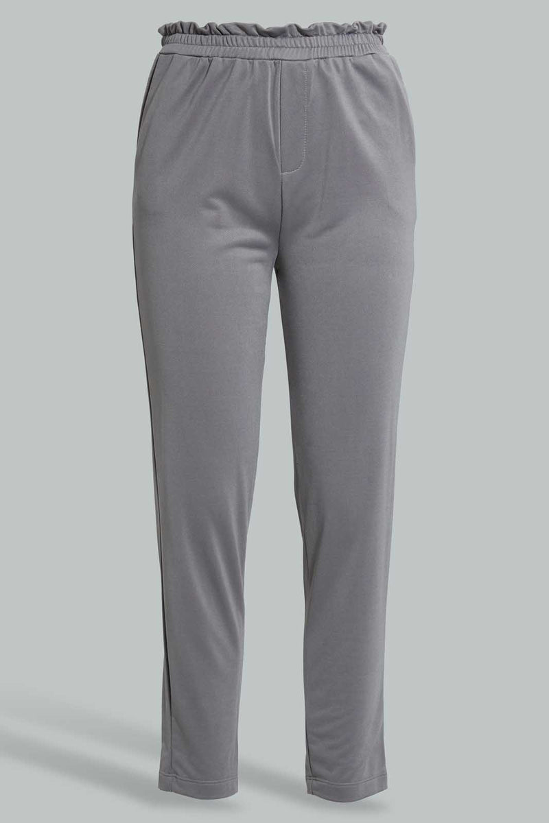 Redtag-Grey-Jogger-Cargo-Pants-Senior-Girls-9 to 14 Years