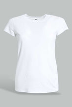 Load image into Gallery viewer, Redtag-White/Black-2Pcs-Pack-Top-Tops-Senior-Girls-9 to 14 Years
