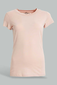 Redtag-Pink/White-2Pcs-Pack-Top-Tops-Senior-Girls-9 to 14 Years