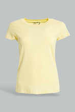 Load image into Gallery viewer, Redtag-Grey-Melange/Yellow-2Pcs-Pack-Top-Tops-Senior-Girls-9 to 14 Years
