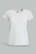 Load image into Gallery viewer, Redtag-Grey-Melange/Yellow-2Pcs-Pack-Top-Tops-Senior-Girls-9 to 14 Years

