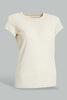 Redtag-Lt-Blue/Beige-2Pcs-Pack-Top-Tops-Senior-Girls-9 to 14 Years
