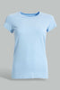Redtag-Lt-Blue/Beige-2Pcs-Pack-Top-Tops-Senior-Girls-9 to 14 Years
