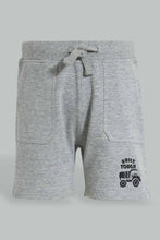 Load image into Gallery viewer, Redtag-Grey-Active-Shorts-With-Placement-Print-Colour:Grey,-Filter:Infant-Boys-(3-to-24-Mths),-Infant-Boys-Shorts,-New-In,-New-In-INB,-Non-Sale,-S22B,-Section:Kidswear,-TBL-Infant-Boys-3 to 24 Months
