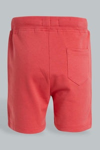 Redtag-Red-Active-Shorts-With-Placement-Print-Colour:Red,-Filter:Infant-Boys-(3-to-24-Mths),-Infant-Boys-Shorts,-New-In,-New-In-INB,-Non-Sale,-S22B,-Section:Kidswear,-TBL-Infant-Boys-3 to 24 Months