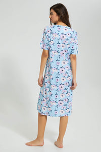 Redtag-Allover-Printed-Nightgown-Nightgowns-Women's-