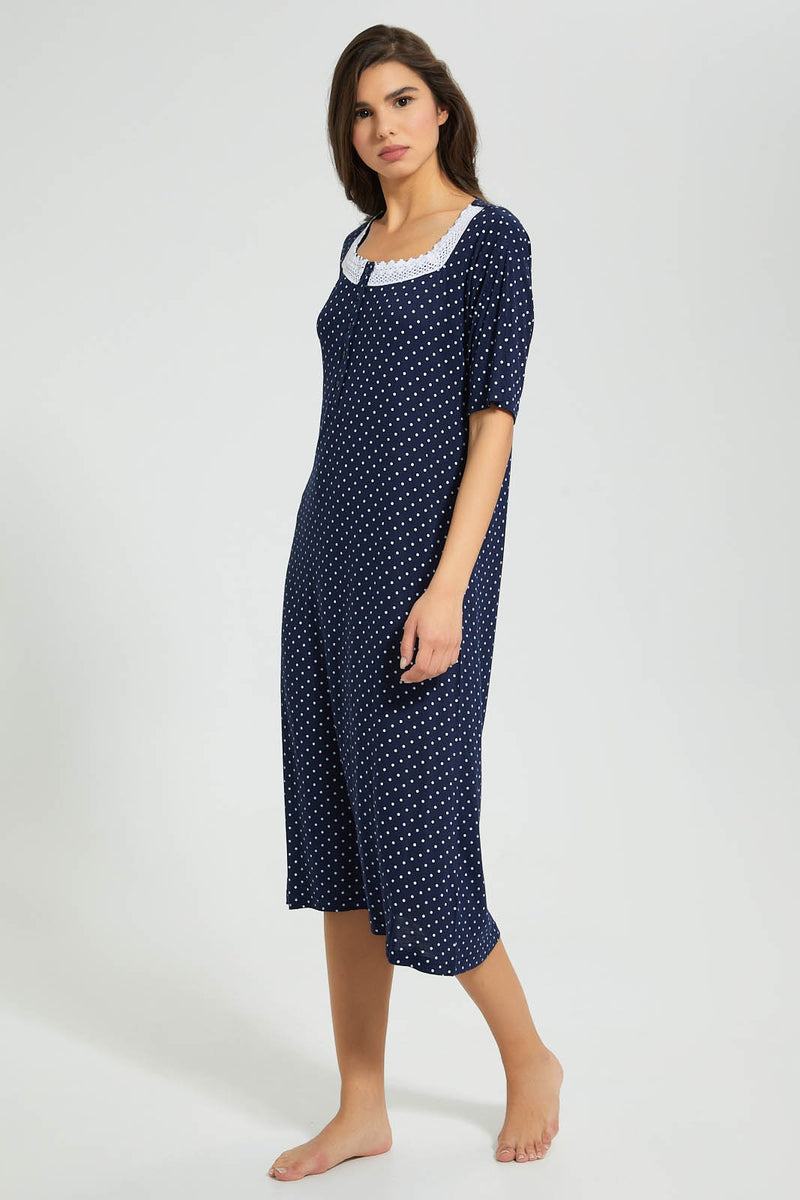 Redtag-Allover-Printed-Nightgown-Nightgowns-Women's-