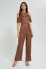 Redtag-Brown-Dotted-Ruffled-Jumpsuit-Dresses-Women's-