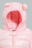 Redtag-Pink-Heavy-Padded-Floral-Printed-Puffer-Jacket-Jackets-Infant-Girls-3 to 24 Months