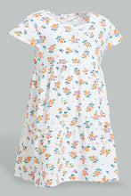 Load image into Gallery viewer, Redtag-Mint-Floral-Printed-Tierd-Dress-Dresses-Infant-Girls-3 to 24 Months
