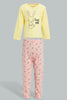 Redtag-Yellow-Bunny-Printed-Pyjama-Set-Colour:Yellow,-Filter:Infant-Girls-(3-to-24-Mths),-Infant-Girls-Pyjama-Sets,-New-In,-New-In-ING,-Non-Sale,-S22B,-Section:Kidswear-Infant-Girls-3 to 24 Months