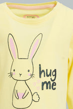 Load image into Gallery viewer, Redtag-Yellow-Bunny-Printed-Pyjama-Set-Colour:Yellow,-Filter:Infant-Girls-(3-to-24-Mths),-Infant-Girls-Pyjama-Sets,-New-In,-New-In-ING,-Non-Sale,-S22B,-Section:Kidswear-Infant-Girls-3 to 24 Months
