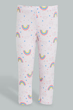Load image into Gallery viewer, Redtag-Lilac-Rainbow-Printed-Pyjama-Set-Colour:Lilac,-Filter:Infant-Girls-(3-to-24-Mths),-Infant-Girls-Pyjama-Sets,-New-In,-New-In-ING,-Non-Sale,-S22B,-Section:Kidswear-Infant-Girls-3 to 24 Months
