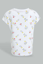 Load image into Gallery viewer, Redtag-White-Aop-Fashion-Tee-Colour:White,-Filter:Infant-Girls-(3-to-24-Mths),-Infant-Girls-T-Shirts,-New-In,-New-In-ING,-Non-Sale,-S22B,-Section:Kidswear-Infant-Girls-3 to 24 Months
