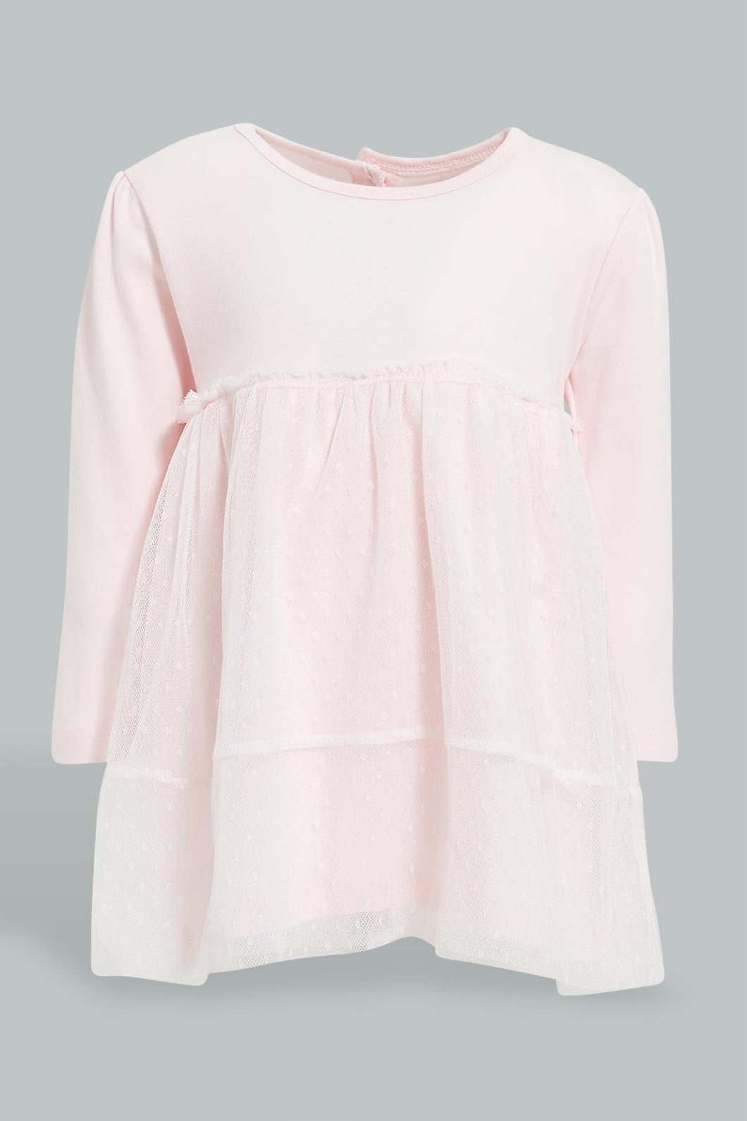 Redtag-Pink-Long-Sleeves-Tutu-Dress-Colour:Pink,-Filter:Baby-(0-to-12-Mths),-NBG-Dresses,-New-In,-New-In-NBG,-Non-Sale,-S22B,-Section:Kidswear-Baby-0 to 12 Months