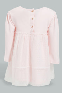 Redtag-Pink-Long-Sleeves-Tutu-Dress-Colour:Pink,-Filter:Baby-(0-to-12-Mths),-NBG-Dresses,-New-In,-New-In-NBG,-Non-Sale,-S22B,-Section:Kidswear-Baby-0 to 12 Months