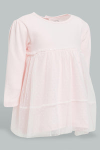 Redtag-Pink-Long-Sleeves-Tutu-Dress-Colour:Pink,-Filter:Baby-(0-to-12-Mths),-NBG-Dresses,-New-In,-New-In-NBG,-Non-Sale,-S22B,-Section:Kidswear-Baby-0 to 12 Months