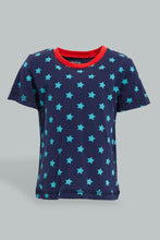 Load image into Gallery viewer, Redtag-Red-And-Navy-Car-Printed-Pj-Set-Top-Bottom-Shorts-(4-Pack)-Colour:Red,-Filter:Infant-Boys-(3-to-24-Mths),-Infant-Boys-Pyjama-Sets,-New-In,-New-In-INB,-Non-Sale,-S22B,-Section:Kidswear-Infant-Boys-3 to 24 Months
