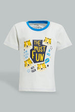 Load image into Gallery viewer, Redtag-Grey-And-White-Tiger-Printed-Pj-Set-Top-Bottom-Shorts-(4-Pack)-Colour:Grey,-Filter:Infant-Boys-(3-to-24-Mths),-Infant-Boys-Pyjama-Sets,-New-In,-New-In-INB,-Non-Sale,-S22B,-Section:Kidswear-Infant-Boys-3 to 24 Months
