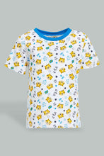 Load image into Gallery viewer, Redtag-Grey-And-White-Tiger-Printed-Pj-Set-Top-Bottom-Shorts-(4-Pack)-Colour:Grey,-Filter:Infant-Boys-(3-to-24-Mths),-Infant-Boys-Pyjama-Sets,-New-In,-New-In-INB,-Non-Sale,-S22B,-Section:Kidswear-Infant-Boys-3 to 24 Months
