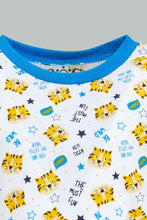 Load image into Gallery viewer, Redtag-Grey-And-White-Tiger-Printed-Pj-Set-Top-Bottom-Shorts-(4-Pack)-Colour:Grey,-Filter:Infant-Boys-(3-to-24-Mths),-Infant-Boys-Pyjama-Sets,-New-In,-New-In-INB,-Non-Sale,-S22B,-Section:Kidswear-Infant-Boys-3 to 24 Months
