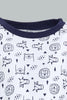 Redtag-Blue-And-White-Bear-Printed-Pj-Set-Top-Bottom-Shorts(4-Pack)-Colour:Blue,-Filter:Infant-Boys-(3-to-24-Mths),-Infant-Boys-Pyjama-Sets,-New-In,-New-In-INB,-Non-Sale,-S22B,-Section:Kidswear-Infant-Boys-3 to 24 Months