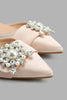 Redtag-Taupe-Satin-Mule-With-Pearl-Trim-Mules-Women's-