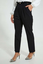 Load image into Gallery viewer, Redtag-Black-Buckle-Detail-Trouser-Trousers-Women&#39;s-
