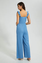 تنزيل الصورة على معرض الصور، Redtag-Blue-Polka-Dot-Wrap-Top-Jumpsuit-Dresses-Women&#39;s-
