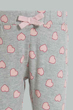 تنزيل الصورة على معرض الصور، Redtag-Pink-Sweat-Top-With-Aop-Legging-Jog-Sets-Infant-Girls-3 to 24 Months
