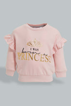 تنزيل الصورة على معرض الصور، Redtag-Pink-Sweat-Top-With-Aop-Legging-Jog-Sets-Infant-Girls-3 to 24 Months
