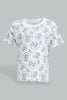 Redtag-White-Donald-Duck-Ss-T-Shirt-Character,-Colour:White,-Filter:Infant-Boys-(3-to-24-Mths),-Infant-Boys-T-Shirts,-New-In,-New-In-INB,-Non-Sale,-S22B,-Section:Kidswear,-TBL-Infant-Boys-3 to 24 Months