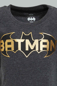 Redtag-Charcoal-Mel-Batman-Ss-T-Shirt-Character,-Colour:Charcoal,-Filter:Infant-Boys-(3-to-24-Mths),-Infant-Boys-T-Shirts,-New-In,-New-In-INB,-Non-Sale,-S22B,-Section:Kidswear,-TBL-Infant-Boys-3 to 24 Months