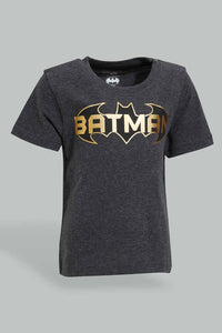 Redtag-Charcoal-Mel-Batman-Ss-T-Shirt-Character,-Colour:Charcoal,-Filter:Infant-Boys-(3-to-24-Mths),-Infant-Boys-T-Shirts,-New-In,-New-In-INB,-Non-Sale,-S22B,-Section:Kidswear,-TBL-Infant-Boys-3 to 24 Months