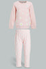 Redtag-Pink-Butterfly-Printed-Sweat-Topwith-Printed-Legging-Jog-Sets-Infant-Girls-3 to 24 Months