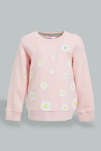 تنزيل الصورة على معرض الصور، Redtag-Pink-Butterfly-Printed-Sweat-Topwith-Printed-Legging-Jog-Sets-Infant-Girls-3 to 24 Months
