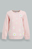 Redtag-Pink-Butterfly-Printed-Sweat-Topwith-Printed-Legging-Jog-Sets-Infant-Girls-3 to 24 Months