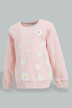 تنزيل الصورة على معرض الصور، Redtag-Pink-Butterfly-Printed-Sweat-Topwith-Printed-Legging-Jog-Sets-Infant-Girls-3 to 24 Months
