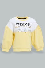 تنزيل الصورة على معرض الصور، Redtag-Yellow-Embroideredellished-Set-Jog-Sets-Infant-Girls-3 to 24 Months
