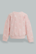 تنزيل الصورة على معرض الصور، Redtag-Dusty-Pink-Heart-Aop-Jog-Suit-Jog-Sets-Infant-Girls-3 to 24 Months
