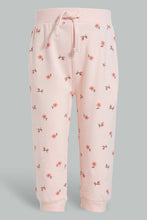 Load image into Gallery viewer, Redtag-Pink-Aop-Trackpant-Joggers-Infant-Girls-3 to 24 Months
