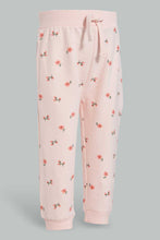 Load image into Gallery viewer, Redtag-Pink-Aop-Trackpant-Joggers-Infant-Girls-3 to 24 Months
