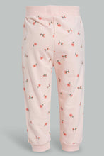 Load image into Gallery viewer, Redtag-Pink-Aop-Trackpant-Joggers-Infant-Girls-3 to 24 Months
