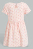Redtag-Pink-Floral-Ditsy-Printed-Dress-Dresses-Infant-Girls-3 to 24 Months