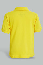 Load image into Gallery viewer, Redtag-Yellow-Tipping-Color-Pique-Short-Sleeve-Polo-Plain-Infant-Boys-3 to 24 Months
