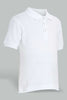 Redtag-White-Tipping-Color-Pique-Short-Sleeve-Polo-Plain-Infant-Boys-3 to 24 Months