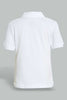 Redtag-White-Tipping-Color-Pique-Short-Sleeve-Polo-Plain-Infant-Boys-3 to 24 Months