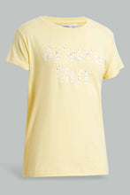 Load image into Gallery viewer, Redtag-Yellow-Short-Sets-Pyjama-Sets-Senior-Girls-9 to 14 Years
