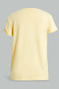Redtag-Yellow-Short-Sets-Pyjama-Sets-Senior-Girls-9 to 14 Years